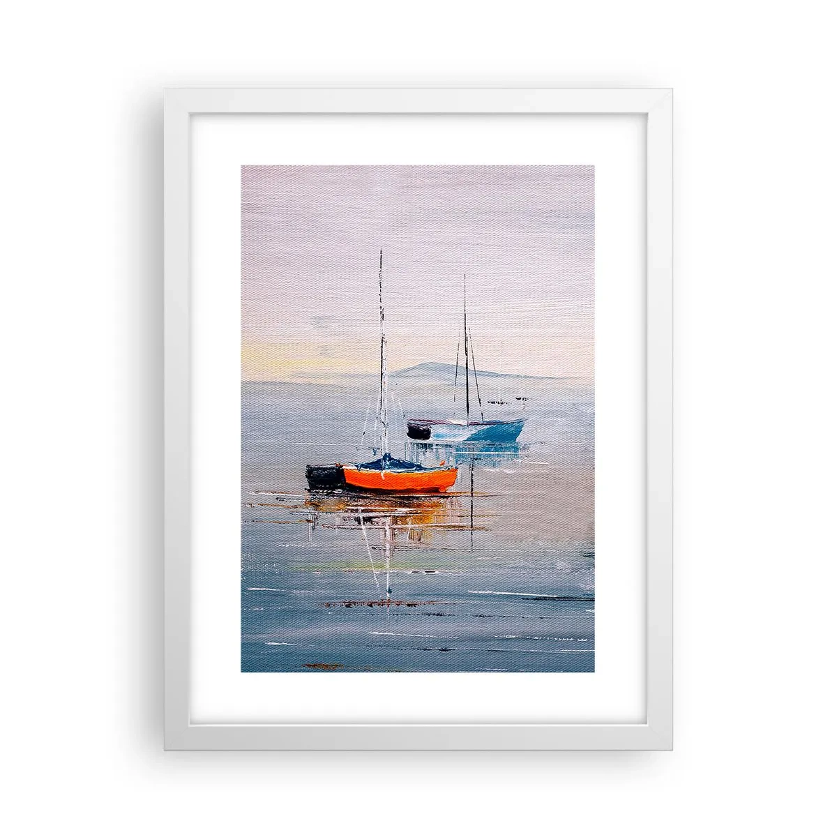 Poster în ramă albă - O odihnă binemeritată - 30x40 cm