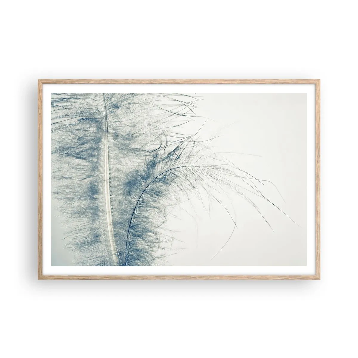 Poster în ramă de stejar deschis - Șoapta naturii - 100x70 cm