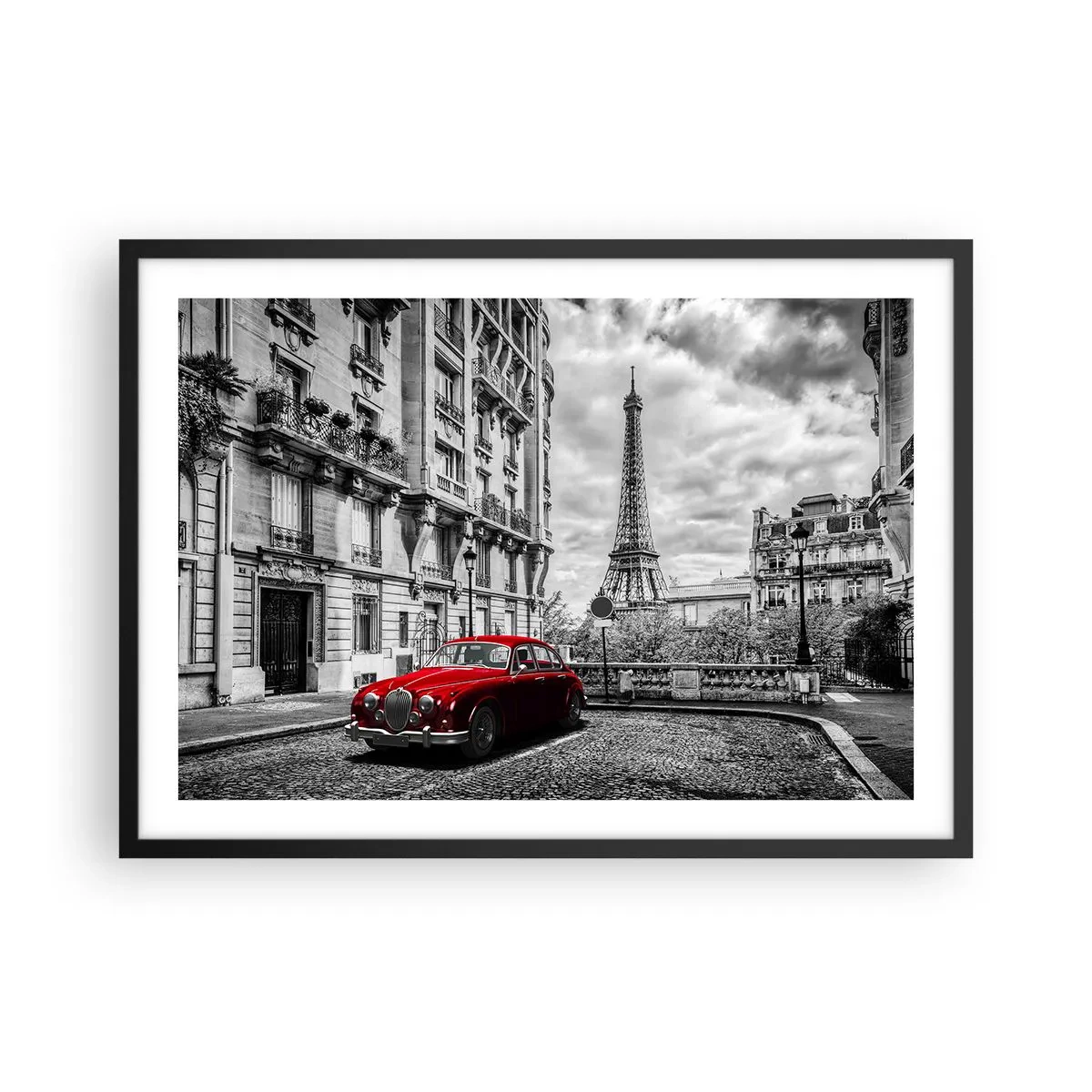 Poster în ramă neagră - Prădător în oraș - 70x50 cm