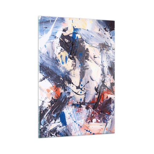 Tablou pe sticlă - Dansul nebun al abstracției - 50x70 cm