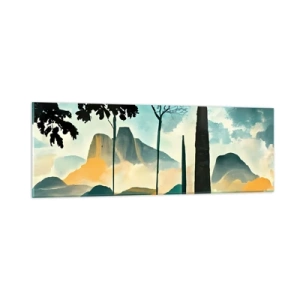 Tablou pe sticlă - Din ce în ce mai sus - 90x30 cm