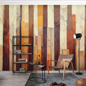 Tapet Premium Sand - Imnul copacilor din pădure - Bucată, Abstracția, Curele - 100x70 cm