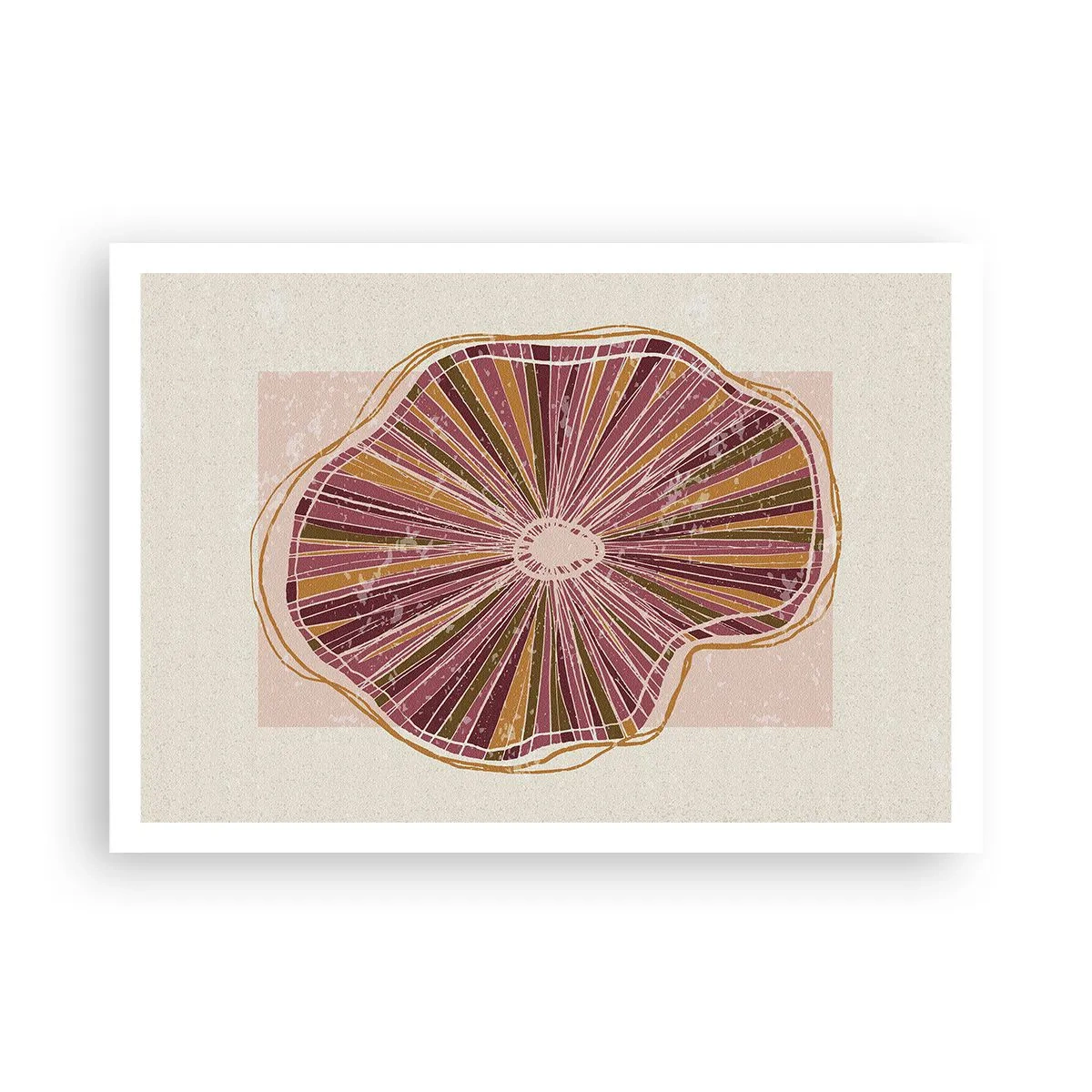 Poster - Abstracția radială - 100x70 cm