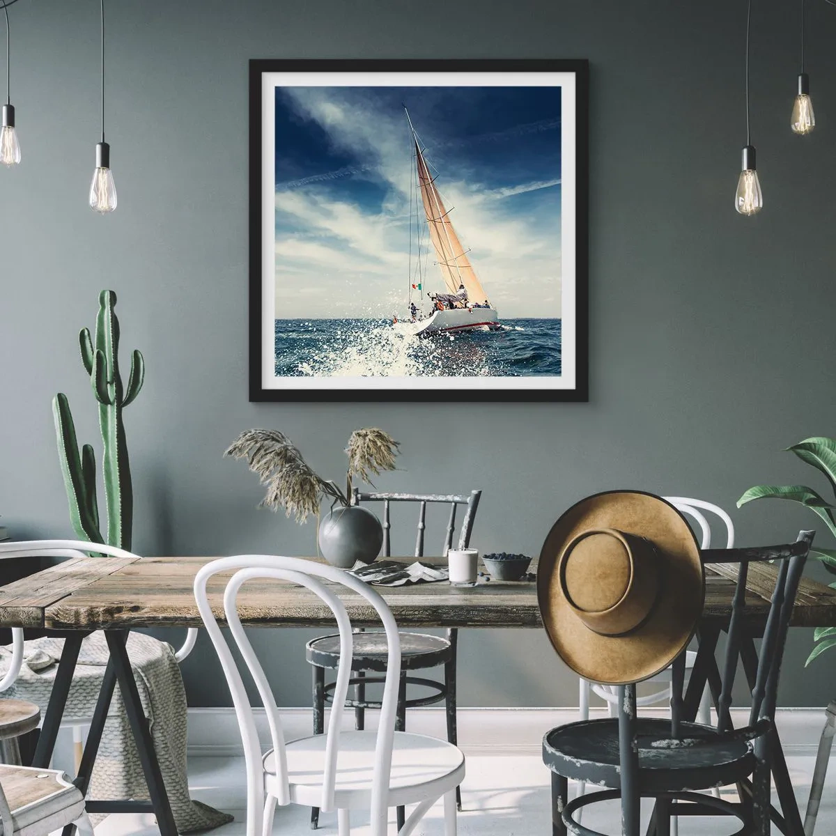 Poster în ramă neagră - Nu ne vor prinde din urmă! - 60x60 cm