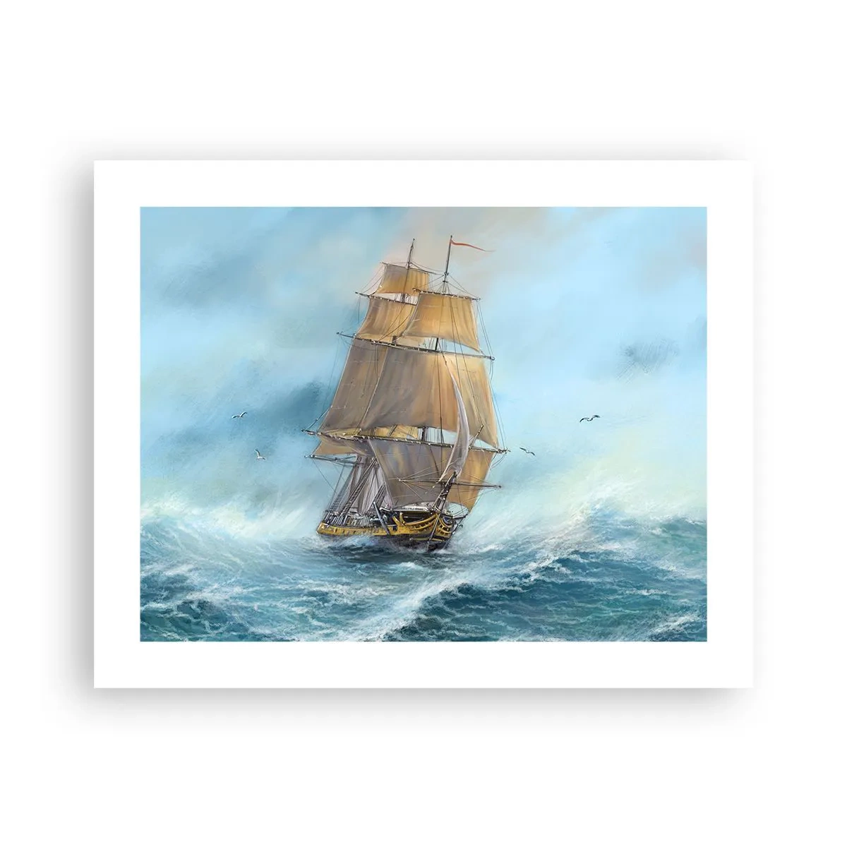 Poster - Rulează pe valuri - 50x40 cm