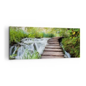 Tablou pe pânză - Nu este deloc o apă liniștită - 100x40 cm