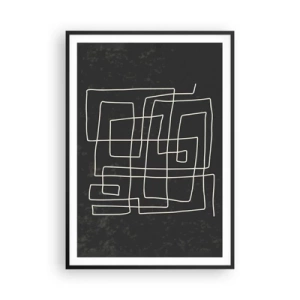 Poster în ramă neagră - Nu atât de simplu - 70x100 cm