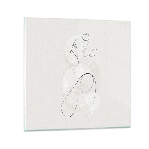 Tablou pe sticlă - Spirala frumuseții - 30x30 cm