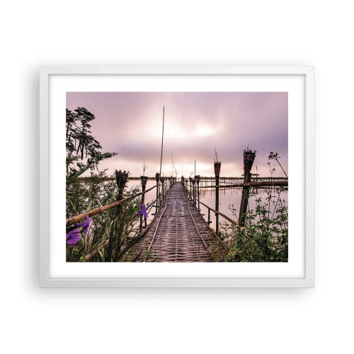 Poster în ramă albă - Pacea și liniștea Asiei - 50x40 cm