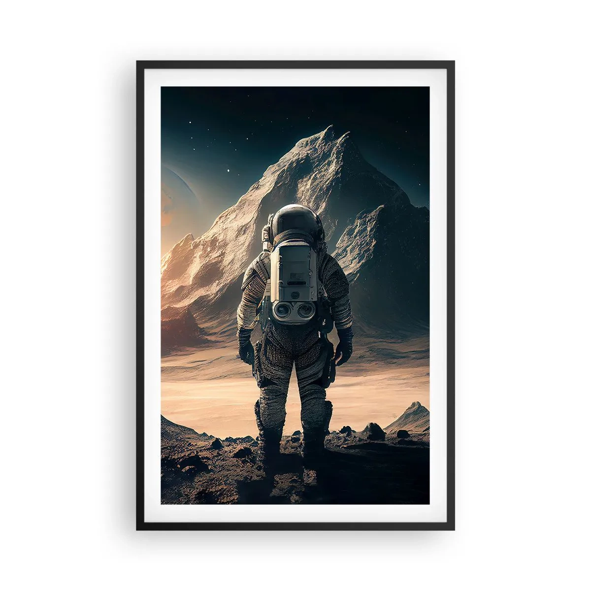 Poster în ramă neagră - O nouă provocare - 61x91 cm