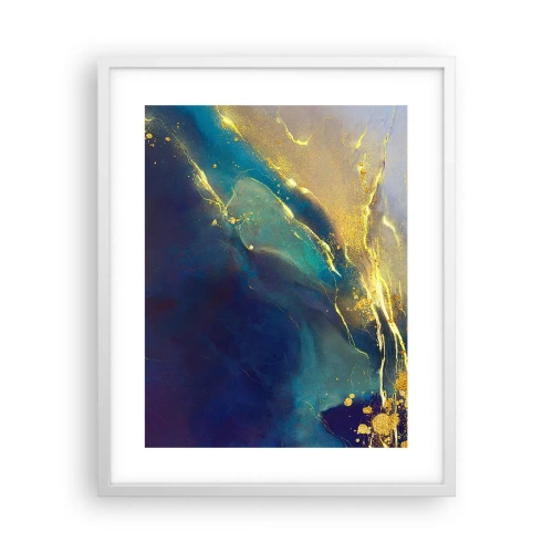 Poster în ramă albă - Baltă de aur - 40x50 cm