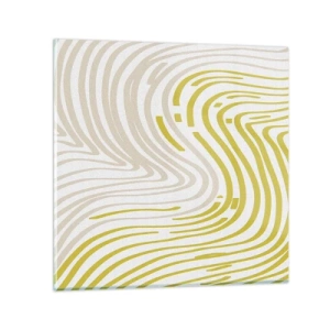 Tablou pe sticlă - Compoziție cu cambrare ușoară - 30x30 cm