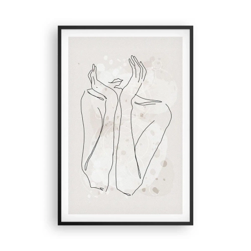 Poster în ramă neagră - Un moment pentru vis - 61x91 cm