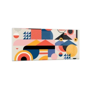 Tablou pe sticlă - Compoziție: joacă-te - 120x50 cm