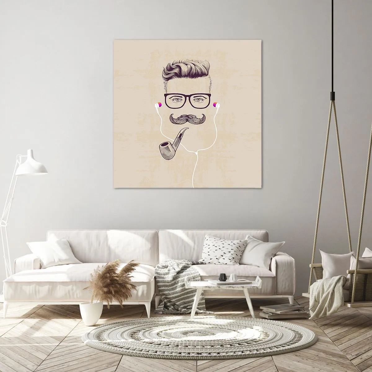 Tablou pe pânză - Un bărbat adevărat? - 70x70 cm