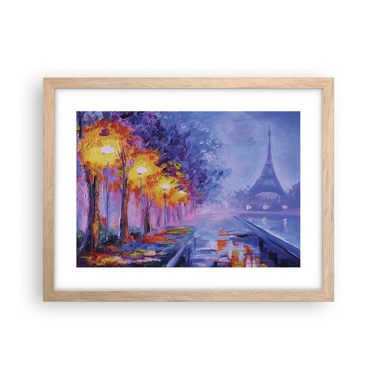 Poster în ramă de stejar deschis - O plimbare de vis - 40x30 cm