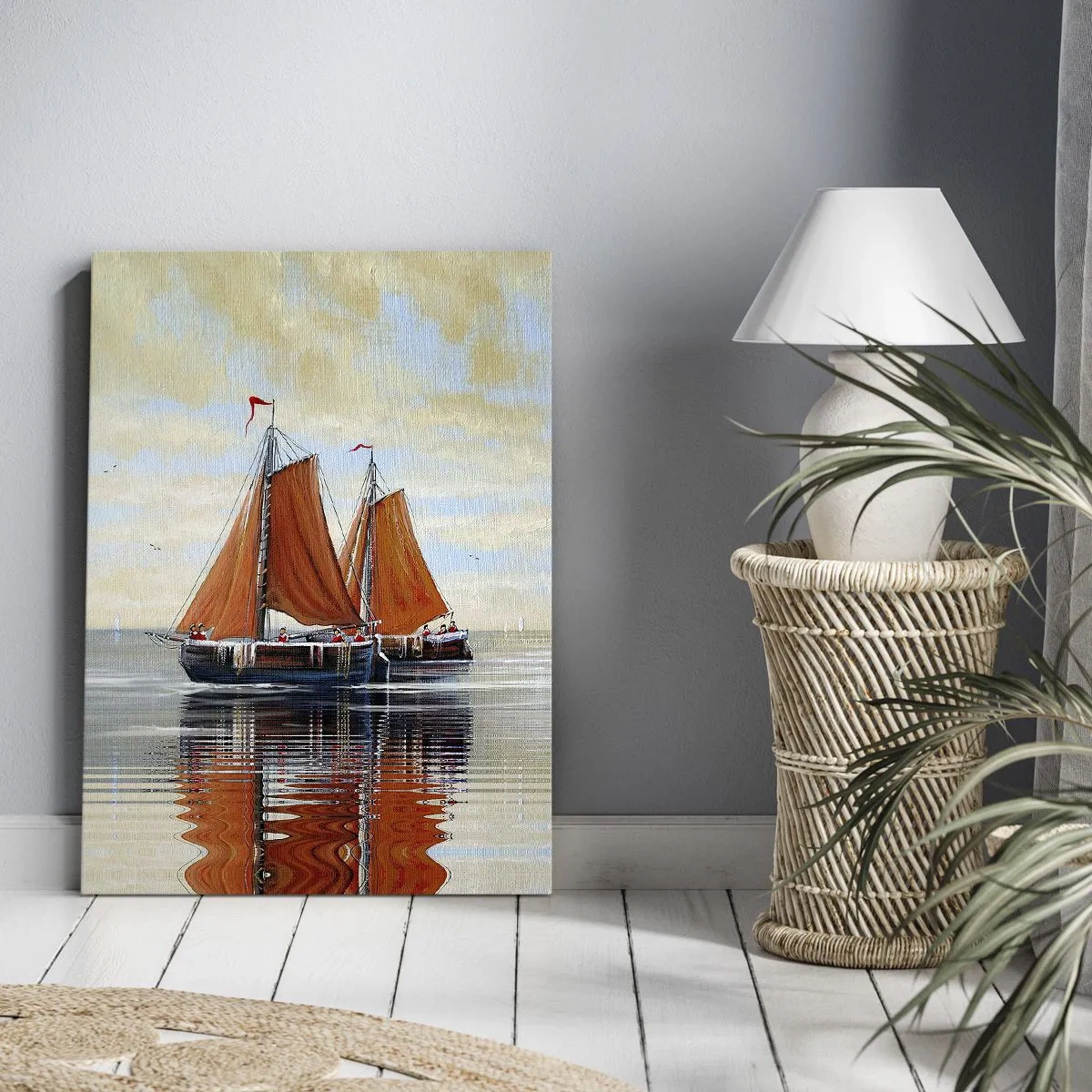 Tablou pe pânză - Hei, marinarule, navighează... - 55x100 cm
