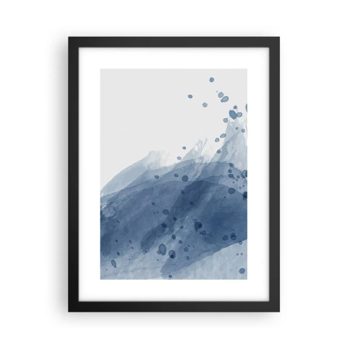 Poster în ramă neagră - Tul albastru - 30x40 cm