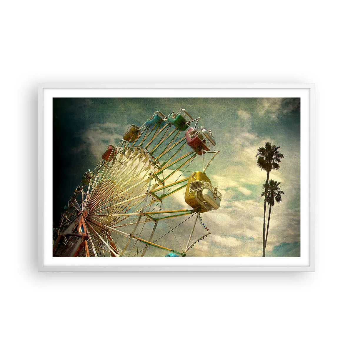 Poster în ramă albă - Hai la distracție… - 91x61 cm