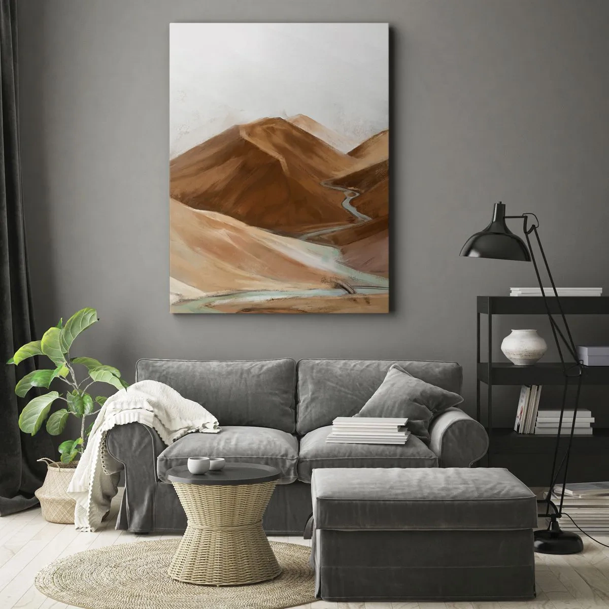 Tablou pe pânză - La sursă - 55x100 cm