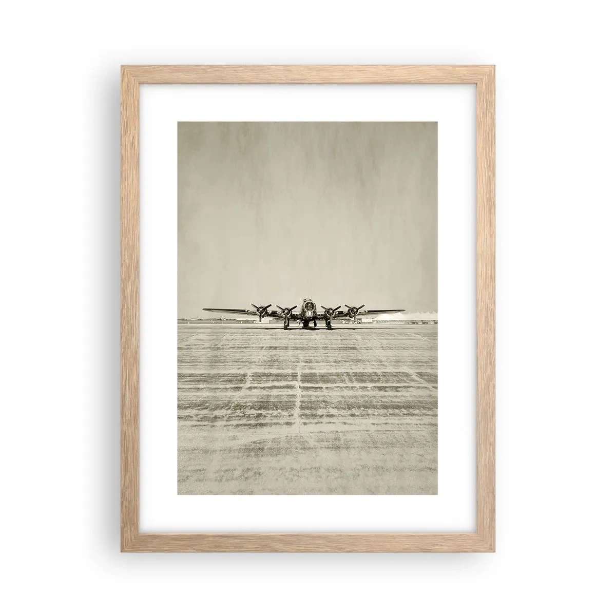 Poster în ramă de stejar deschis - Pregătit, ca întotdeauna - 30x40 cm