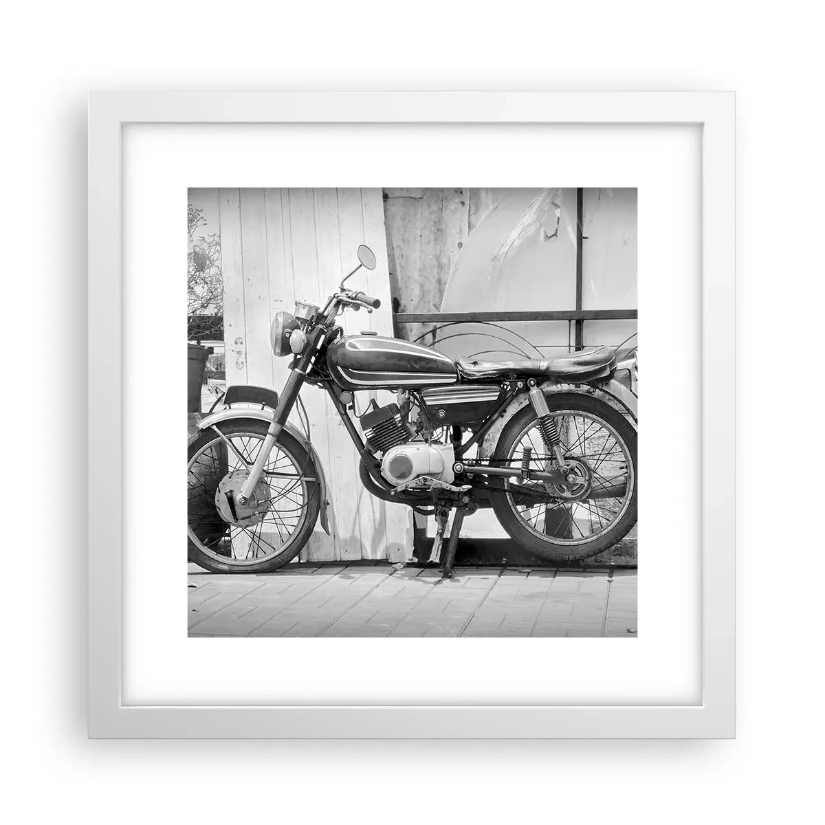 Poster în ramă albă - Clasicul înainte de toate - 30x30 cm