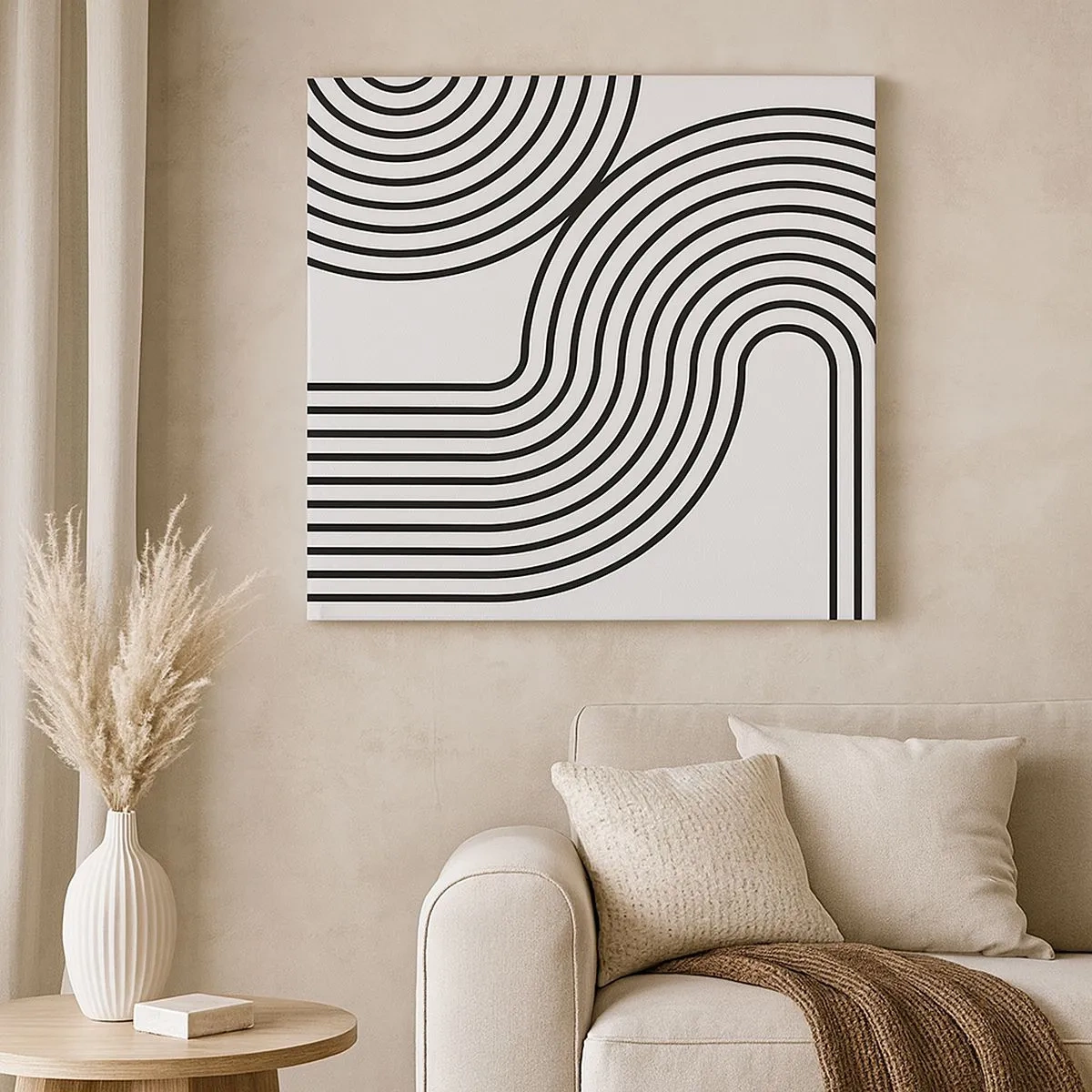 Tablou pe pânză - Pe o curbă - 30x30 cm