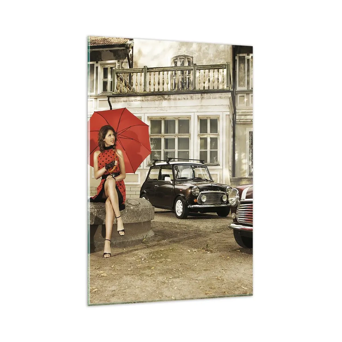 Tablou pe sticlă - O mini-călătorie sentimentală - 80x120 cm