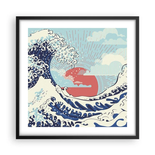 Poster în ramă neagră - Din inspirații japoneze - 50x50 cm