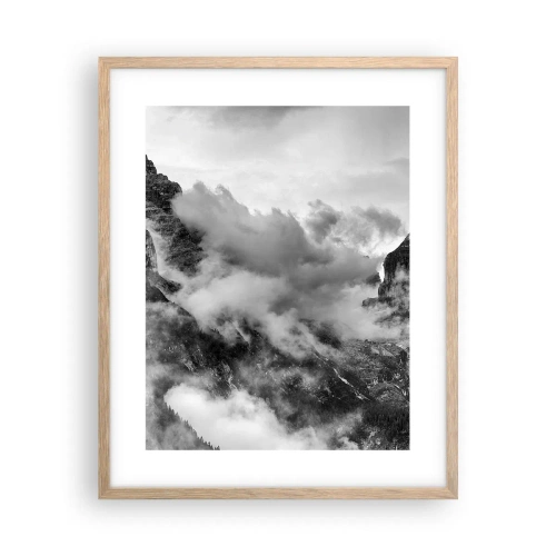 Poster în ramă de stejar deschis - Frumoase și crude - 40x50 cm