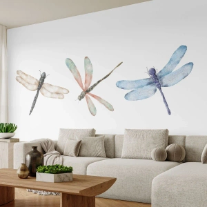 Tapet Autoadeziv Deluxe Sticker - Libelule imponderabile - Insecte, Minimalist, Cu greutate - 450x315 cm