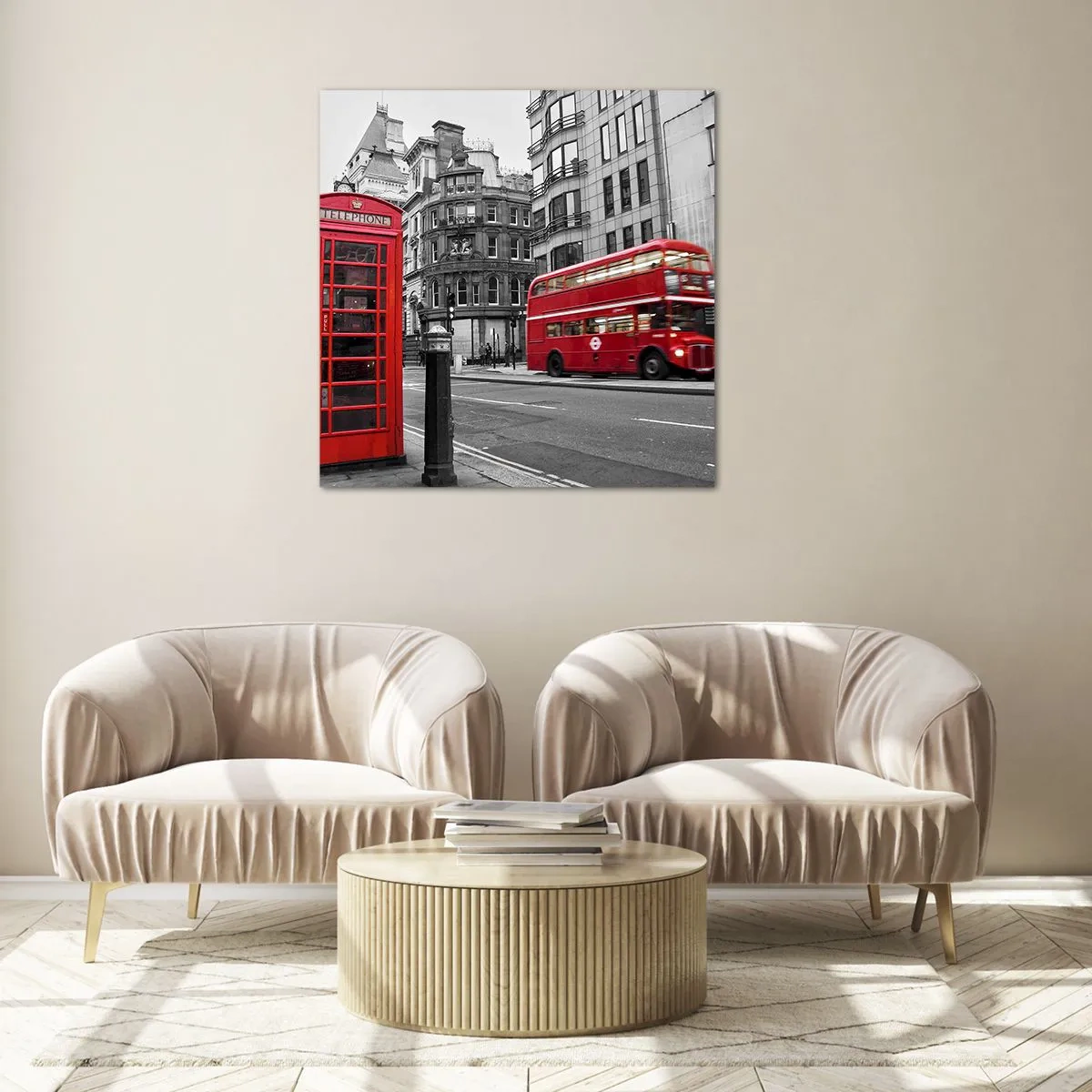 Tablou pe sticlă - Cea mai roșie din Europa - 40x40 cm