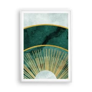 Poster în ramă albă - Un alt sistem solar - 70x100 cm