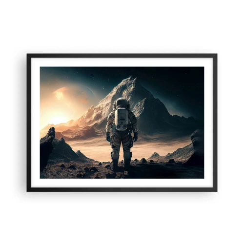 Poster în ramă neagră - O nouă provocare - 70x50 cm