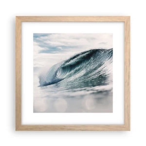 Poster în ramă de stejar deschis - Summitul apei - 30x30 cm