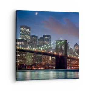 Tablou pe pânză - Noaptea iluminată - 30x30 cm