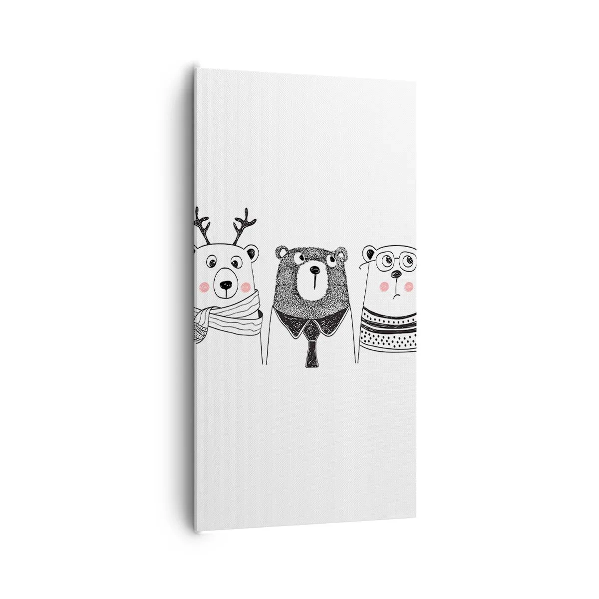 Tablou pe pânză - Ursuleț, urs - 65x120 cm