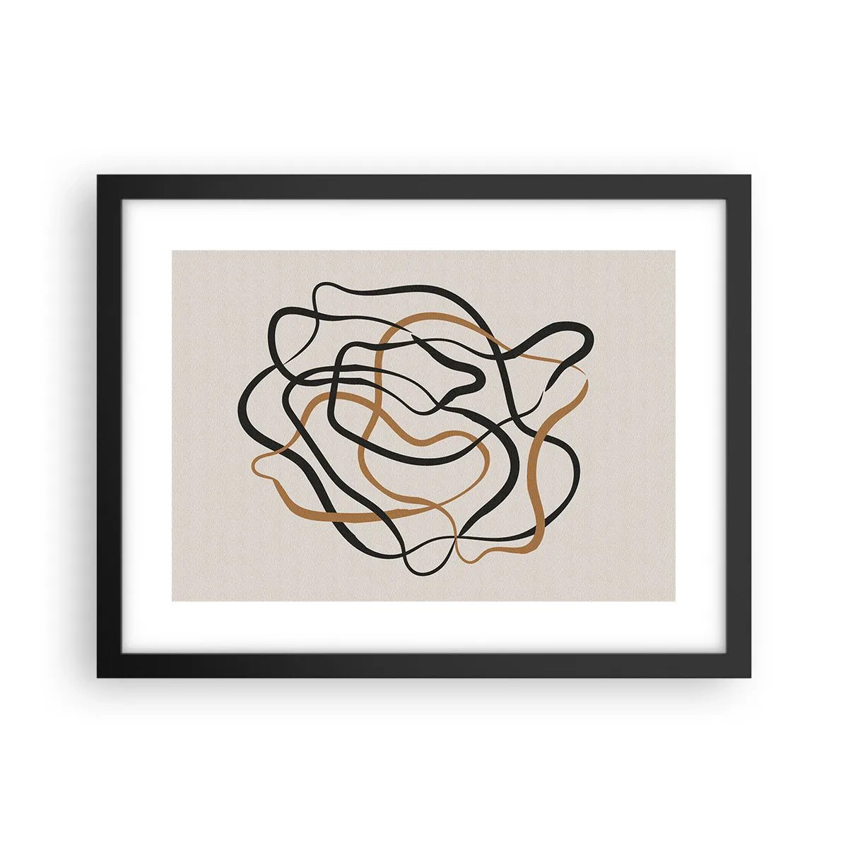 Poster în ramă neagră - Totul s-a încurcat - 40x30 cm