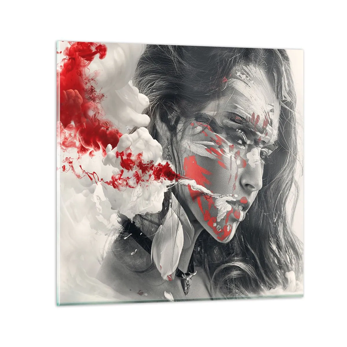 Tablou pe sticlă - În aburul absurdului - 50x50 cm