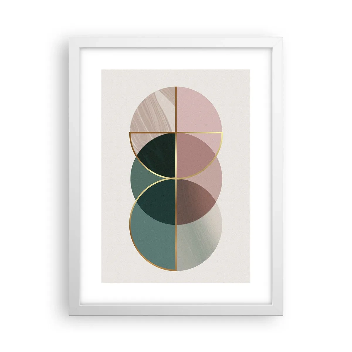 Poster în ramă albă - Roată cu roată… - 30x40 cm