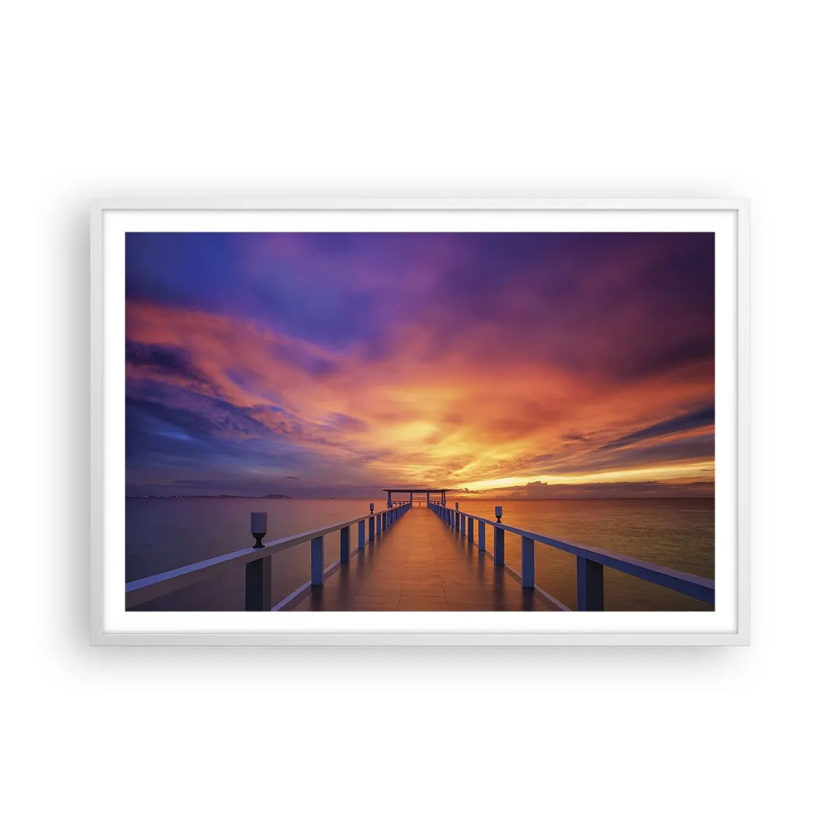 Poster în ramă albă - Fără sfârșit - 91x61 cm