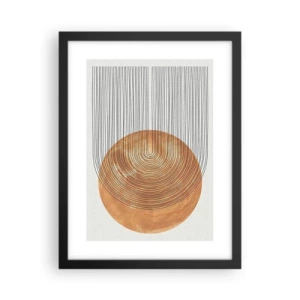 Poster în ramă neagră - Compoziția solară - 30x40 cm