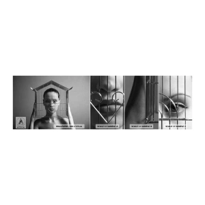 Mostră tapet autocolant Deluxe Sticker - Un portret oarecum suprarealist - Femeie, Bucată, Model - 100x30 cm