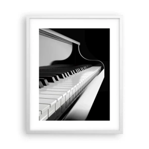 Poster în ramă albă - Armonia formelor și a culorilor - 40x50 cm