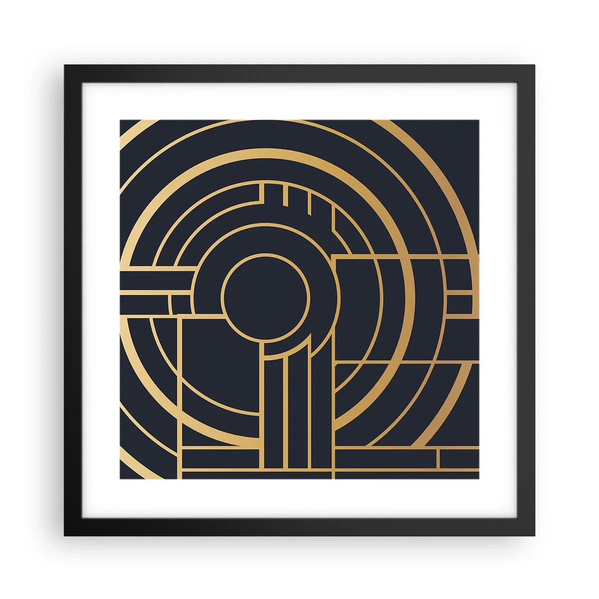 Poster în ramă neagră - Întoarcerea lucrurilor - 40x40 cm