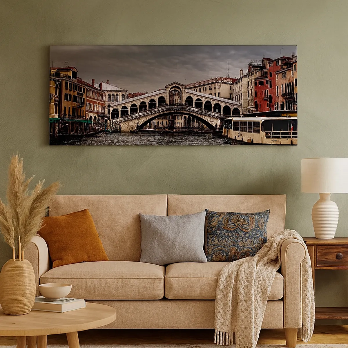 Tablou pe pânză - Promisiunea unei seri venețiene - 30x30 cm