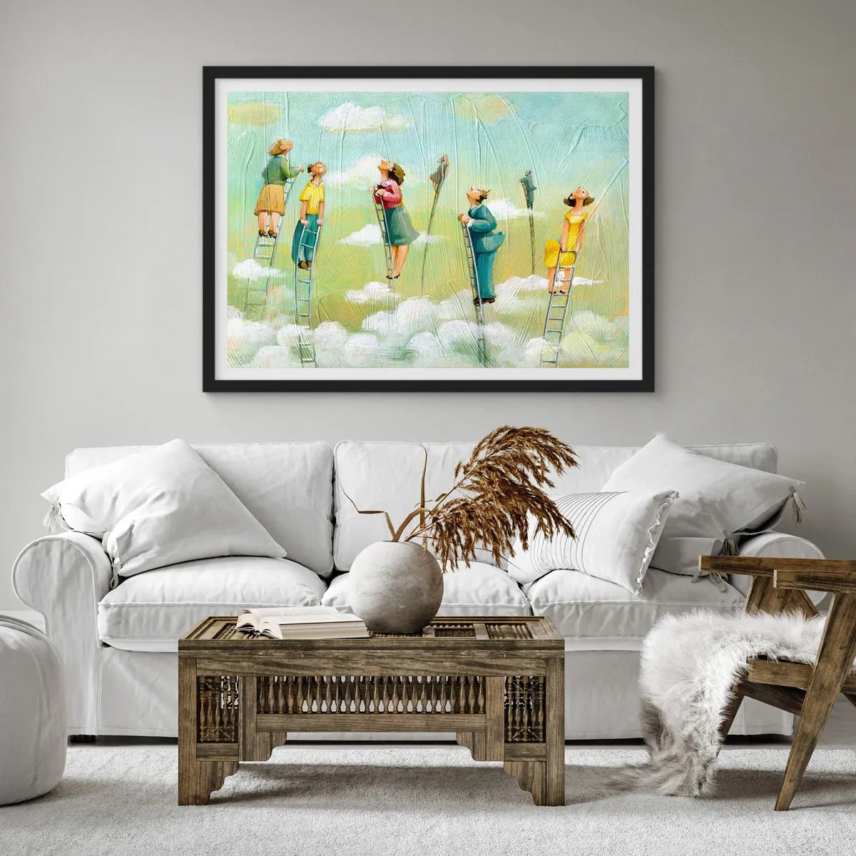 Poster în ramă neagră - Urmează-ți visul - 40x30 cm