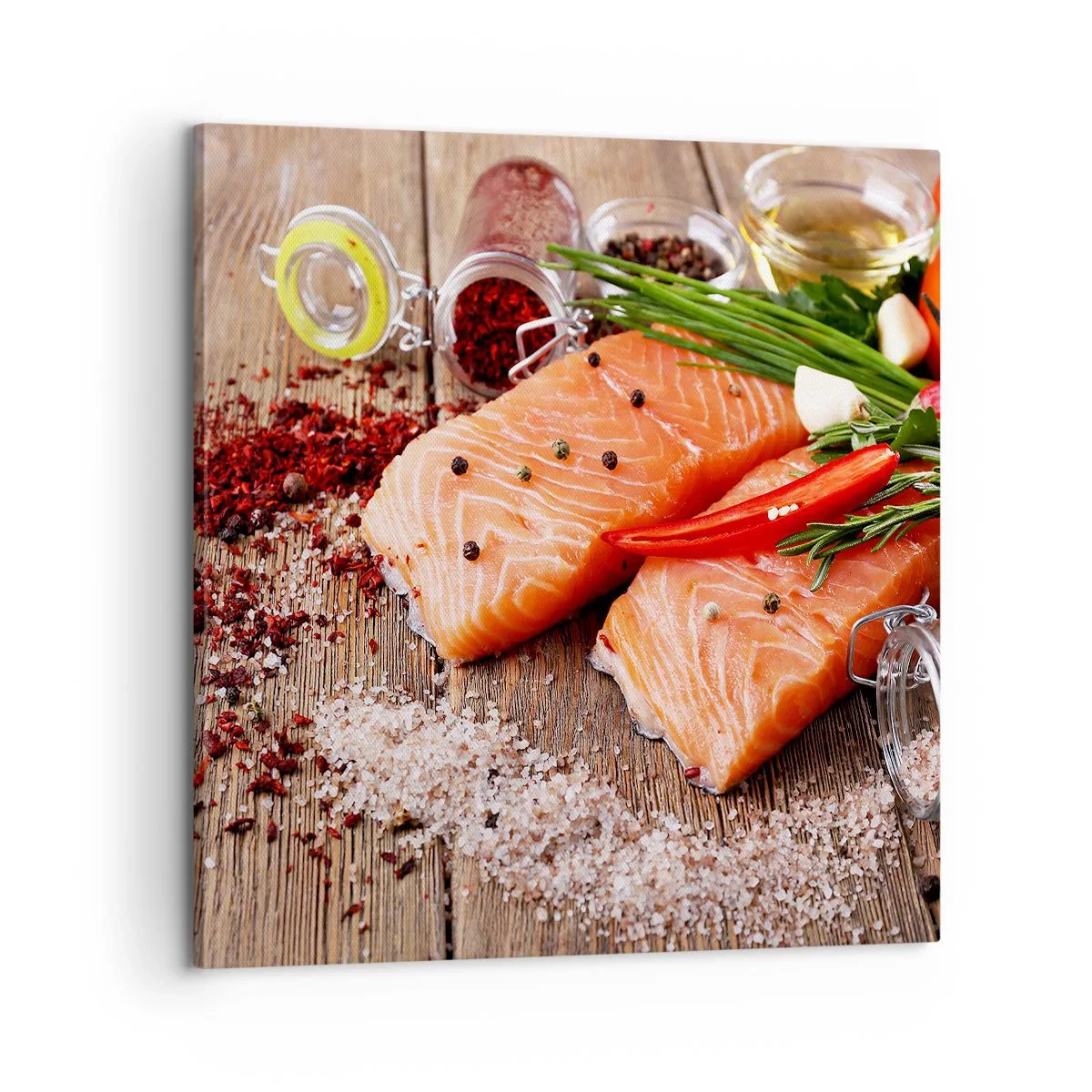 Tablou pe pânză - O aventură norvegiană în bucătărie - 60x60 cm