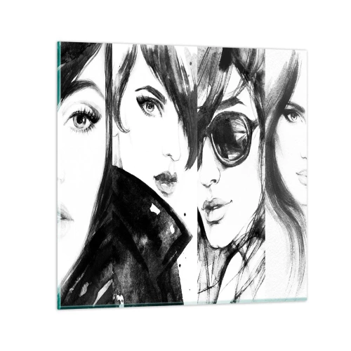 Tablou pe sticlă - Frumusețe înmulțită - 50x50 cm