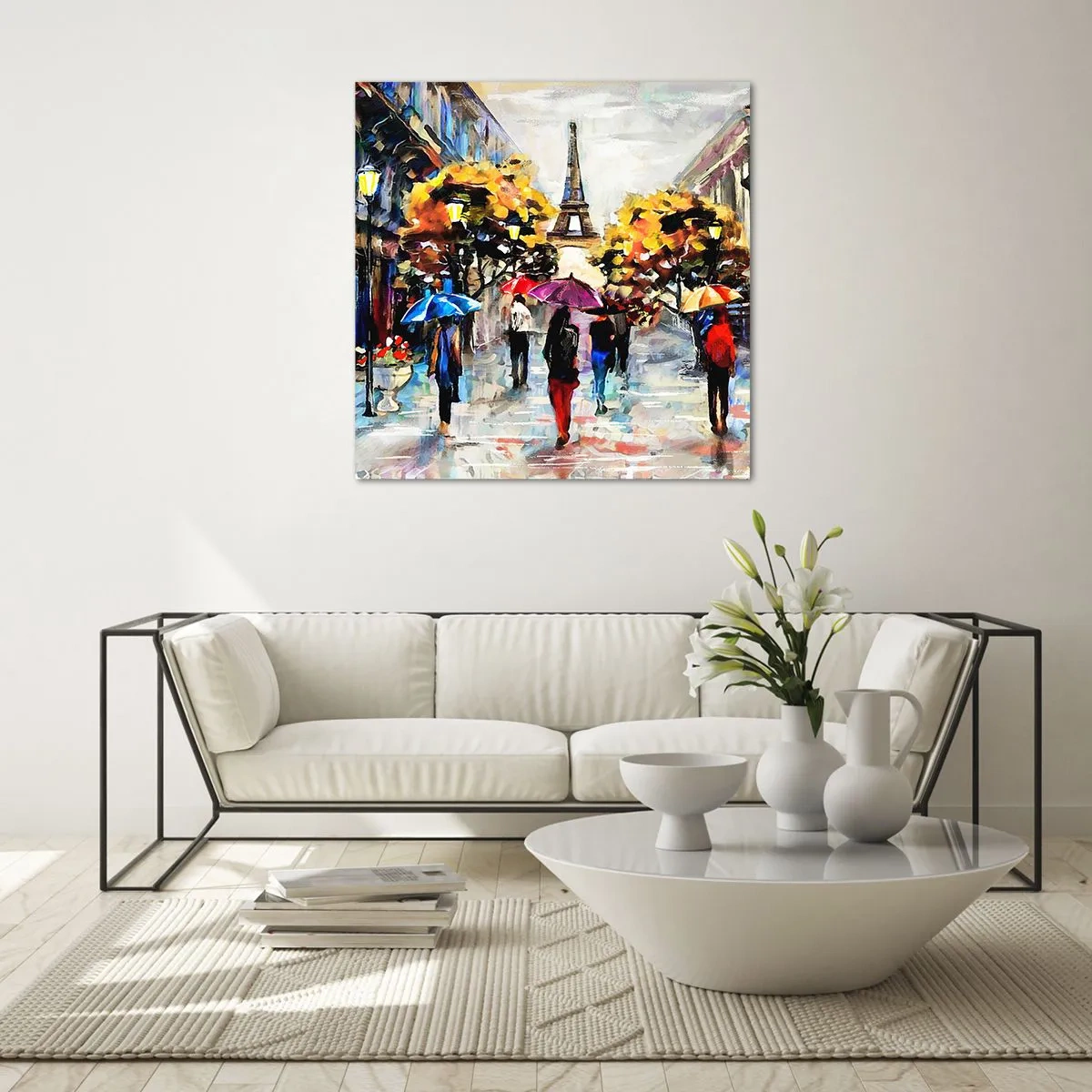 Tablou pe sticlă - Deosebit de frumos în toamnă - 40x40 cm